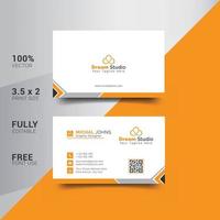 Modern Corporate Minimalist Trendy Business Card Design vector