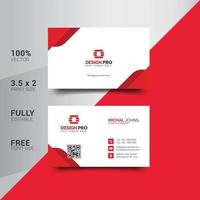 Modern Corporate Minimalist Trendy Business Card Design vector