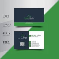 Modern Corporate Minimalist Trendy Business Card Design vector