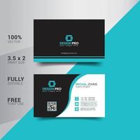 Modern Corporate Minimalist Trendy Business Card Design vector