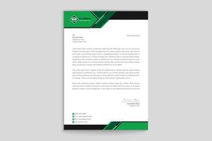 plantilla de membrete profesional de negocios corporativos vector