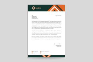 Professional creative letterhead template design vector