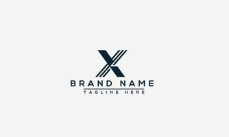 X Logo Design Template Vector Graphic Branding Element.