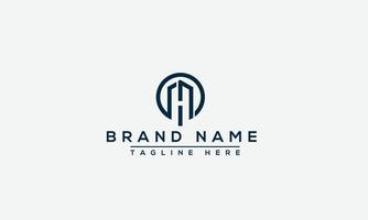 MH Logo Design Template Vector Graphic Branding Element.