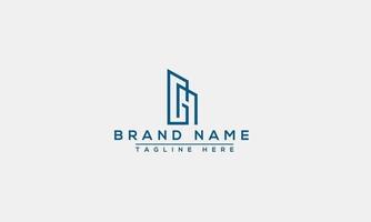 Logo design letter GM . Elegant modern. Vector template.