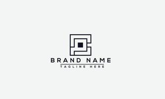 Logo design letter CP . Elegant modern. Vector template.