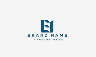 EH Logo Design Template Vector Graphic Branding Element.