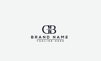 Logo design letter GB . Elegant modern. Vector template.