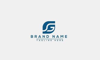 Logo design letter SG . Elegant modern. Vector template.