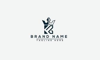 KR Logo Design Template Vector Graphic Branding Element.