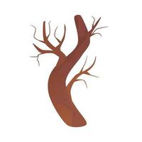 árbol de otoño, gran diseño para cualquier propósito. árbol para jardín parque forestal. ilustración aislada de vector de dibujos animados. diseño de otoño.