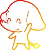 warm gradient line drawing cartoon illustration vector