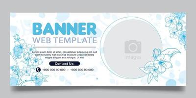 plantilla de banner web vector