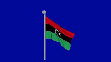 Libya flag animation video