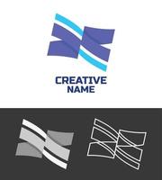 diseño de logotipo elegante, clásico y colorido para empresas vector