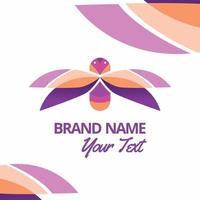 elegant, and classic, colorful, logo design for business vector