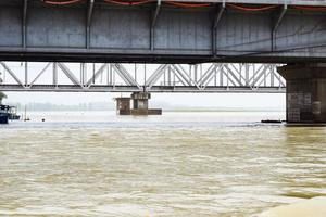 Ganga as seen in Garh Mukteshwar, Uttar Pradesh, India, River Ganga is believed to be the holiest river for Hindus, A view of Garh Ganga Brij ghat which is very famous religious place for Hindus photo