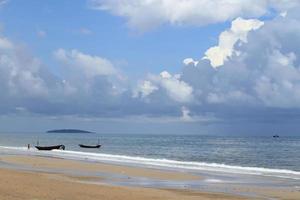 beach and beautiful tropical sea photo