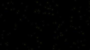 Concept L8 View of Flying Fireflies Glowing at Night with Flying Motion and Glow Animation video