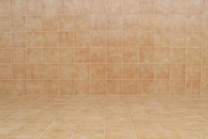 glossy ornamental stone tiled wall and floor in spacious bath room photo