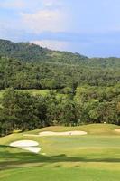 Landscape of golf field photo