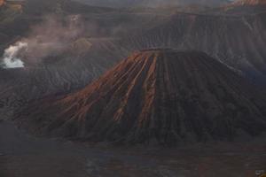 Sunrise at Mount Bromo volcano East Java, Indonesia. photo