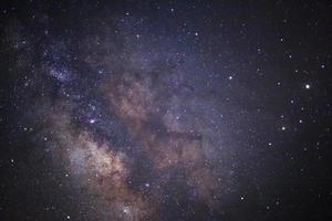 Close-up of Milky Way Galaxy,Long exposure photograph, with grain photo