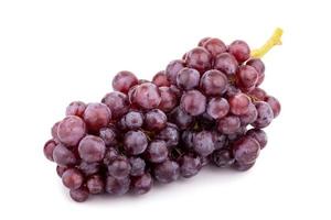 fresh red grape on white background photo