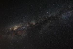 milky way galaxy.Long exposure photograph.with grain photo