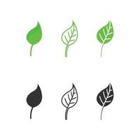 Tree leaf vector and green logo design friendly concept