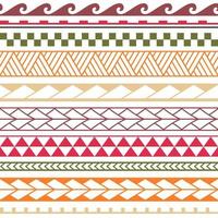 Vector ethnic boho seamless pattern in maori style.