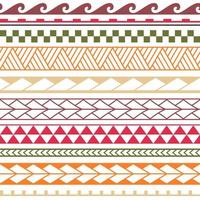 Vector ethnic boho seamless pattern in maori style.