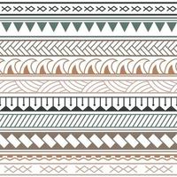 patrón sin costura boho étnico vectorial en estilo maorí. vector