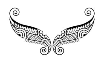 Tattoo maori design. Art tribal tattoo. Vector sketch of a tattoo maori.