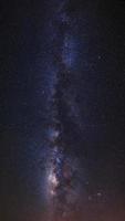 The Panorama milky way galaxy.Long exposure photograph.with grain photo