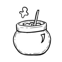 Halloween potion doodle vector