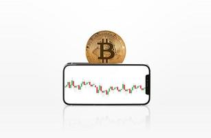 mobile phone app and buying bitcoin photo