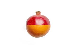 the pomegranate and orange image photo