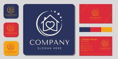 Home Logo Vector. logo design, icon and business card vector