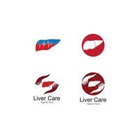 Liver logo,liver care vector icon