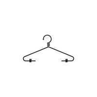 Hanger icon. Element of clothes and accessories. vector