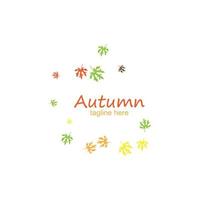 logotipo de otoño de verano vector