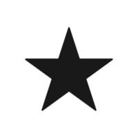 icono de estrella vector de plantilla de diseño