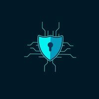 Icon symbol cyber security artificial intelligence concept vector