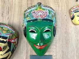 original art masks from Indonesian culture photo