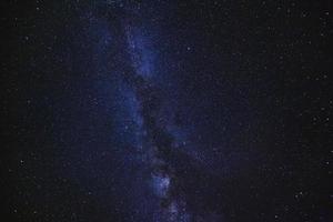 Milky way galaxy with stars and space dust in the universe, Long exposure photograph, with grain. photo