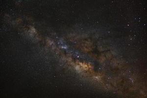 Milky Way galaxy, Long exposure photograph, with grain photo