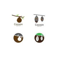 Cocoon logo template vector