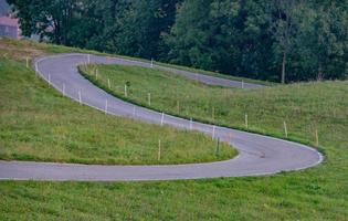 Road with hairpin photo