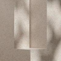 3d rendering mock up template of terrazzo textured podium in square with sun shadow photo